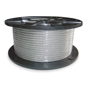 DAYTON 1DLC4 Wire Rope,500 ft L,3/32 in dia.,184 lb 1DLC4 - Picture 1 of 1