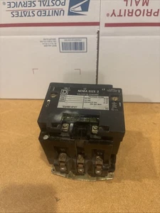 Square D 8502 SD02 NEMA Size 2 Coil Contactor Form S - Picture 1 of 8