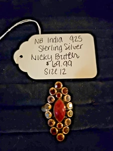 Nicky Butler Ring 925 Sterlingsilber und mehrere Steine Größe 12 - Bild 1 von 12