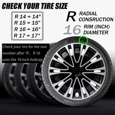 juegos de cuatro cubiertas de buje de 16 pulgadas fáciles de instalar para Kia Soul 2014-2017 Foto 1 de 4