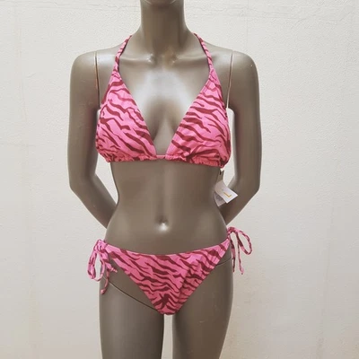 Farbenfrohe Bikini von Primark Cares, L, rosa, dunkelrot. NEU! - Bild 1 von 4