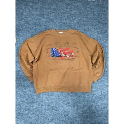 Sudadera de Colección 1996 Hanes Equipo Olímpico de Estados Unidos Wheel Fortune Collective Cuello Redondo Foto 1 de 4