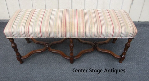 63585  Decorator Window Bench Ottoman Stool Cover