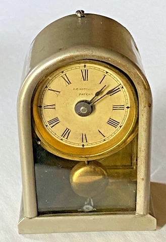 Antique Parker & Whipple Co. Miniature Desk Clock, circa 1885 Cover