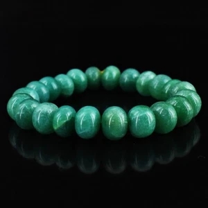 Most Outstanding Green Emerald 229 Cts Beaded Stretchable Bracelet VK 15 E579 - Picture 1 of 2