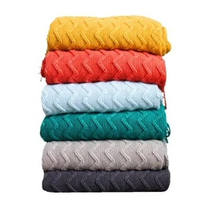 Mantas nórdicas de punto con borlas funda de sofá cama fundas manta - Imagen 1 de 7