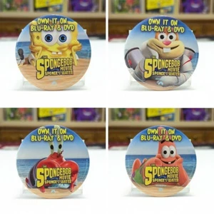 SpongeBob Movie: Sponge Out of Water • x4 Buttons Promotional Pre-Order (2019) - Picture 1 of 6