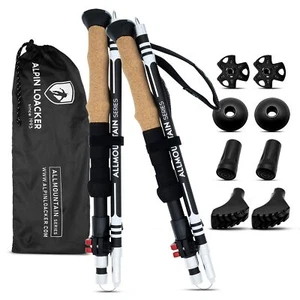 Wanderstöcke faltbar Carbon oder Aluminium mit Korkgriff I Nordic Walking - Bild 1 von 8