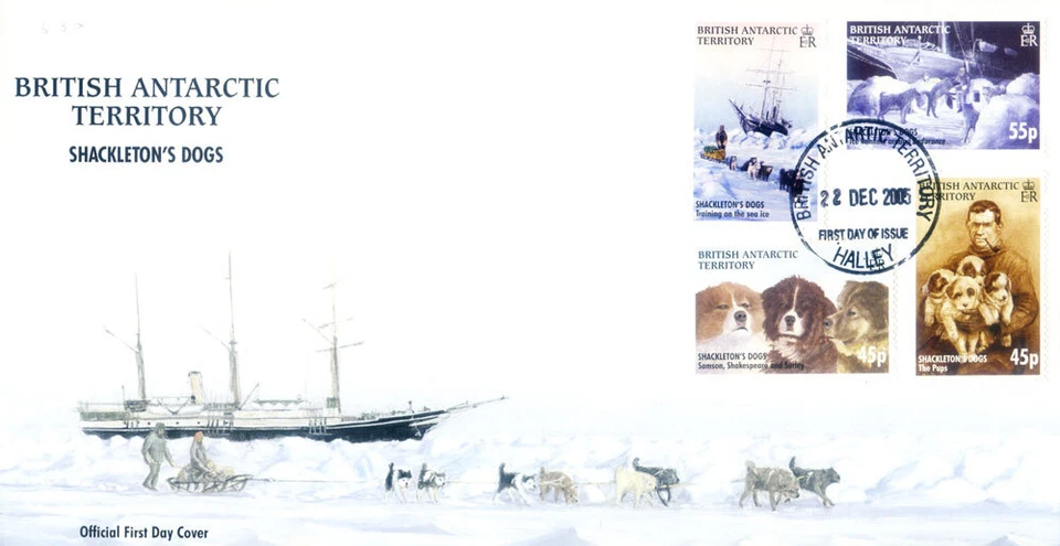 E. Shackleton y sus perros 2005. FDC. Foto 1 de 1