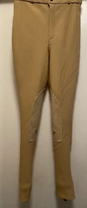 TUFF RIDER Children's Ribbed RIDING BREECHES w/Knee Patches - Sz 14 - EUC! - Picture 1 of 8