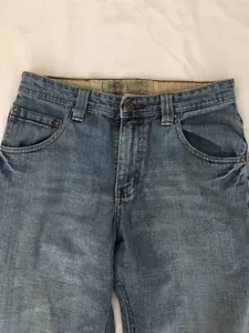 Salopette Lee ragazzo vita regolabile gamba dritta pantaloni jeans taglia 12R - Foto 1 di 12