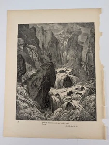 Grabado Antiguo 1892 Gustave Dore Ángeles Rapto 13x9,75" Gótico p36 - Imagen 1 de 2