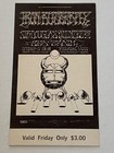 Original Concert Ticket Iron Butterfly Fillmore October 18, 1968 bg rick griffin