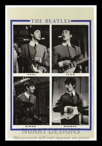 Gerahmtes Rock 'n' Roll Poster "THE BEATLES"; 12x18 - Bild 1 von 1