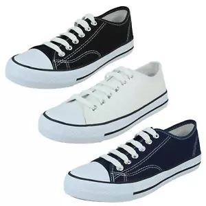Damenschuhe F8R0543 Schnürschuhe Freizeit Canvas von Spot auf £15,99 - Bild 1 von 11