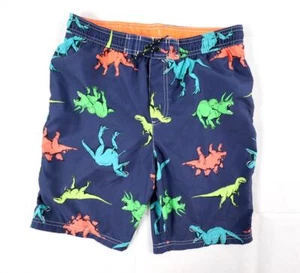 Carter's Boys Youth Kids 14 Dinosaur Swimsuit Swim Trunks Lined Board Shorts - Picture 1 of 10