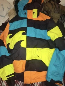 Billabong Altyr Snow Jacket Ski Multicolor Large RARE! - Picture 1 of 4