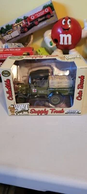 NEW - GEARBOX - WWI Doughboy - Ford Model T Supply Truck Coin Bank - 76755 - Image 1 of 4