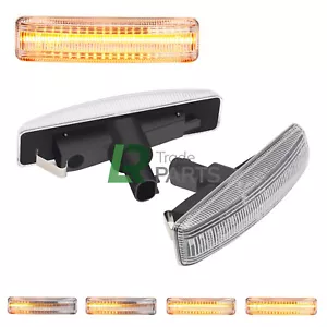 LAND ROVER DISCOVERY 3 & 4 NEW DYNAMIC LED SIDE REPEATERS INDICATOR LIGHTS CLEAR - Picture 1 of 8
