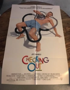 Checking Out 1988 folded one sheet movie poster 27x41 starring JEFF DANIELS - Picture 1 of 8