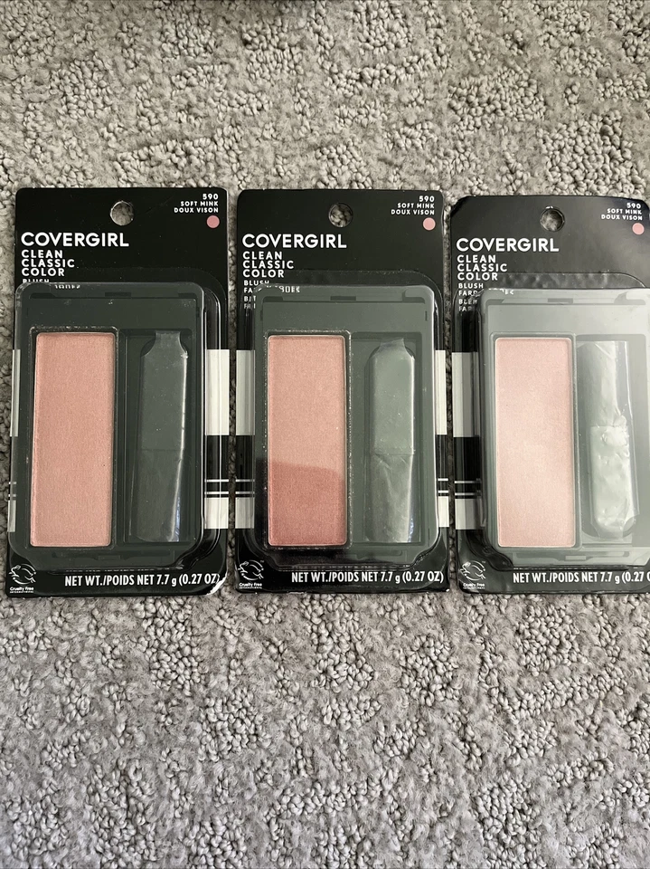3 Box Of New Covergirl Clean Classic Color Blush 590 Soft Mink sealed - Image 1 of 1