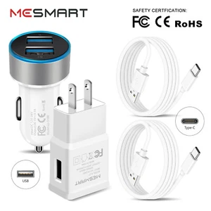 For LG Stylo 6 5 4 V60 V50 ThinQ K92 5G Velvet Car Wall Charger USB Type C Cable - Picture 1 of 30