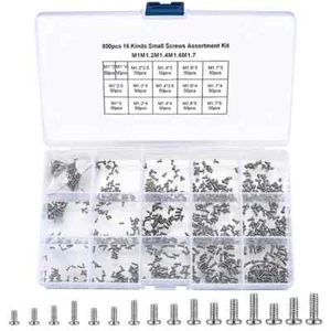 800 Pcs Screws Tiny for Electronics Micro Small Mini Phillips Pan Head Machine - Picture 1 of 4