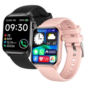 Bluetooth Call Smart Watch Waterproof Heart Rate Fitness Tracker for Smart Phone - Picture 1 of 26