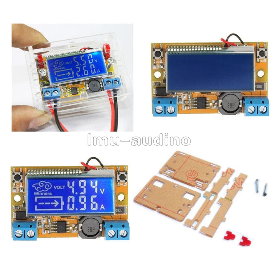 Módulo de fuente de alimentación reductora ajustable DC-DC, corriente de voltaje, pantalla LCD + estuche - Imagen 1 de 1