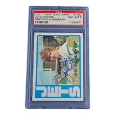 2001 Team Topps | 1972 Rookie RC Reprint Autograph | #TTR3 | John Riggins PSA 8
