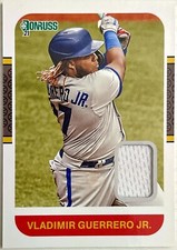 2021 Panini Donruss Retro 1987 Materials Vladimir Guerrero Jr #87M-VGJ