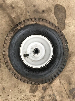 MTD Troy-Bilt 3/4" Lawn Mower 15x6.00-6 Front Wheel Tire Rim Huskee Bronco Pony - Image 1 of 4