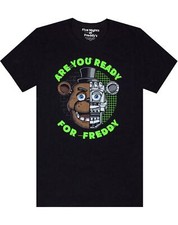 Five Nights at Freddy's FNAF Are you Ready for Freddy Boy's Black T-shirt