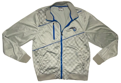 Zipway NBA Orlando Magic Men's Gray/Blue Full-Zip Track Jacket; Size L Cover