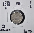 1881-H Canada 5 Cent