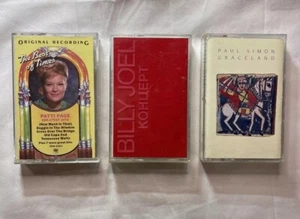 (3) Casette Tapes: Patti Page / Billy Joel / Paul Simon Rare Vintage - Picture 1 of 9