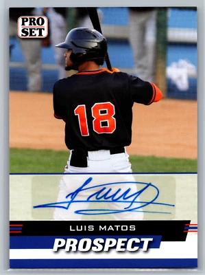 Luis Matos 2022 Leaf Pro Set Prospect Auto PSP-LM2 San Francisco Giants - Image 1 of 2