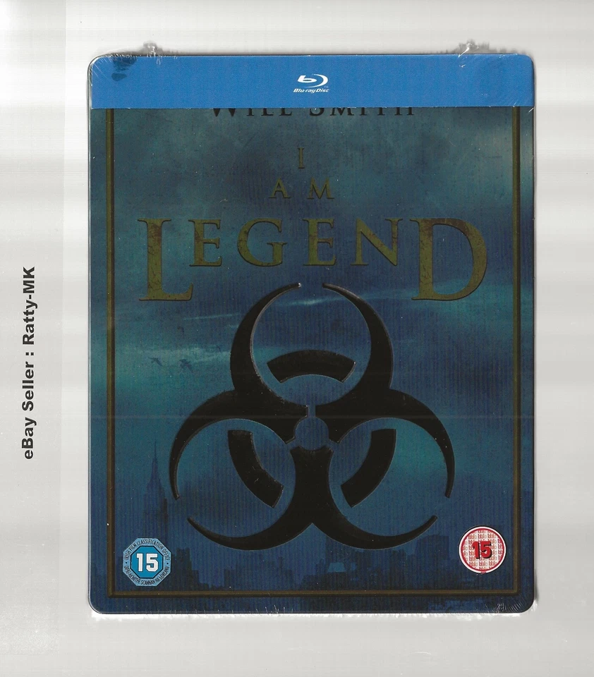 I Am Legend Ltd Zavvi Steelbook Blu-ray IMPORT Svensk Text