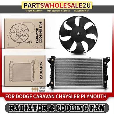 Комплект вентилятора радиатора и охлаждения для Dodge Caravan Chrysler Grand Voyager Plymouth - Изображение 1 из 4