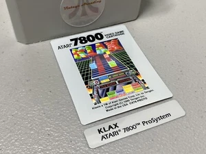 Klax (for Atari 7800) Replacement Game Label - Picture 1 of 1