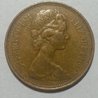 RARE 1971 "new pence" 2p coin. Good Condition. Original Coin, Circulated.