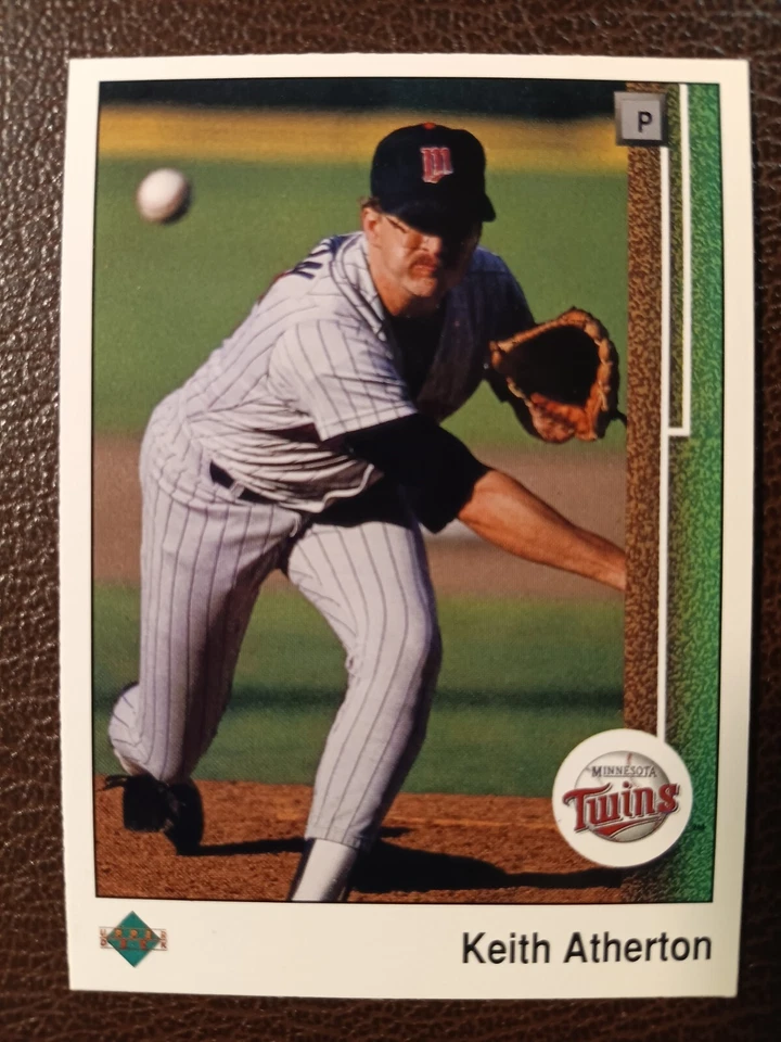 KEITH ATHERTON MINNESOTA TWINS 1989 UPPER DECK BASEBALL #599 - Image 1 of 1