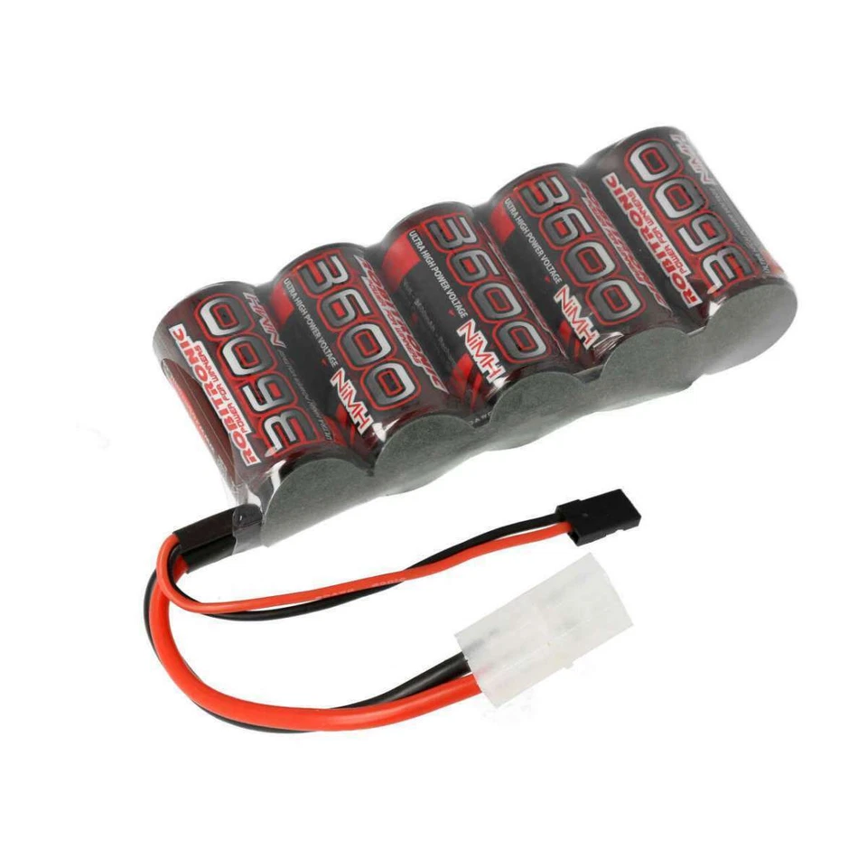 ROBITRONIC NIMH AKKU EMPFÄNGER RACINGPACK 6V 3600mAh - TAMIYA JR STECKER # RX361 - Bild 1 von 1