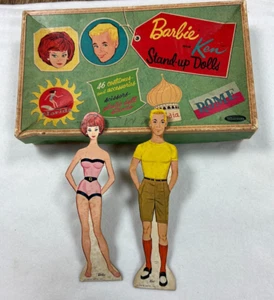 Barbie & Ken Paper Dolls datiert 1962 mit Originalkarton - Whitman - Bild 1 von 16