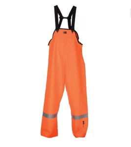 NWT HELLY HANSEN CORNERBROOK BIB PANT Fire Resistant Hi-Vis Orange 70519 - Picture 1 of 2