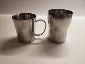 WMF Cromargan~Germania Tazza Tazza Acciaio Inox Caffè Tè Manico VINTAGE - Foto 1 di 8