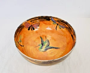 Vintage B.P CO LTD Insect & Bird Fruit Bowl Made In Scotland (10) - Picture 1 of 6