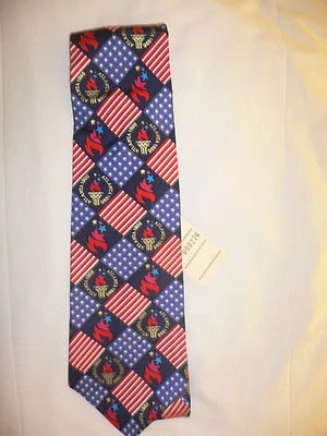 Juegos Olímpicos Atlanta 1996 - Colección de Perry Ellis - Corbata para hombre 100 % seda Foto 1 de 4