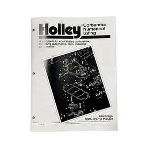 36-168 Holley Carburetors Number Listing Handbook - Picture 1 of 3