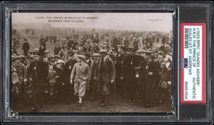 Real Photo - 'HRH The Prince of Wales Playing and Postmarked at St Andrews ' ... - Picture 1 of 2